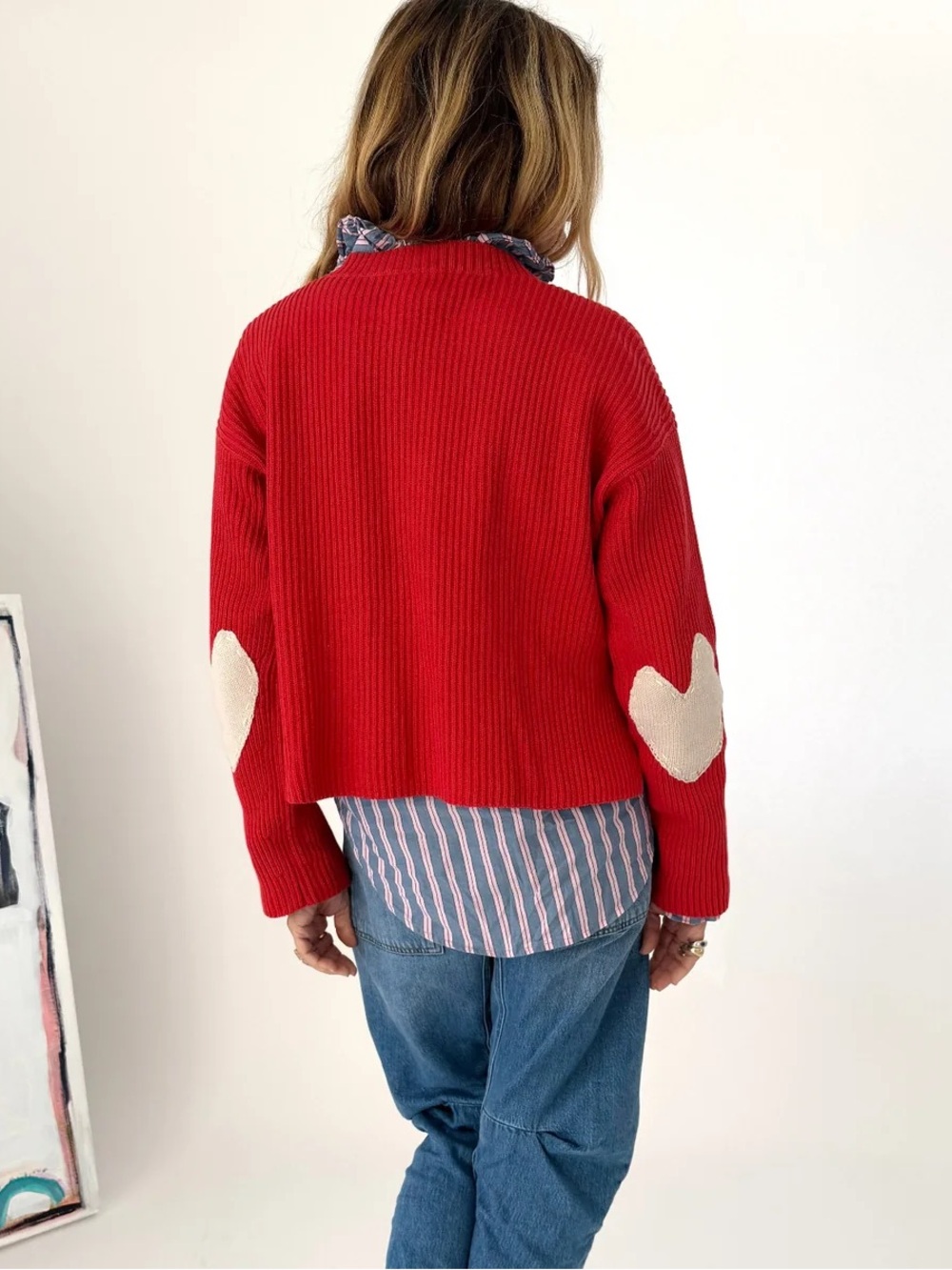 Kerri Rosenthal Brooklyn Sweater in washed red